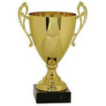 Cup Trophy, Gold & Marble Base - 8 3/4"